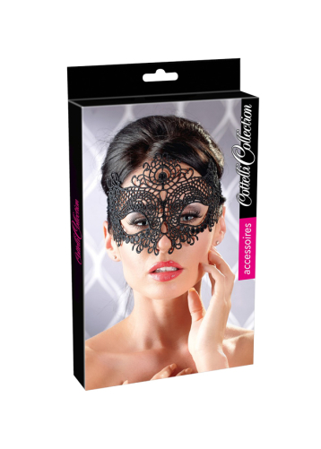 Cottelli Collection Embroidered Masquerade Mask