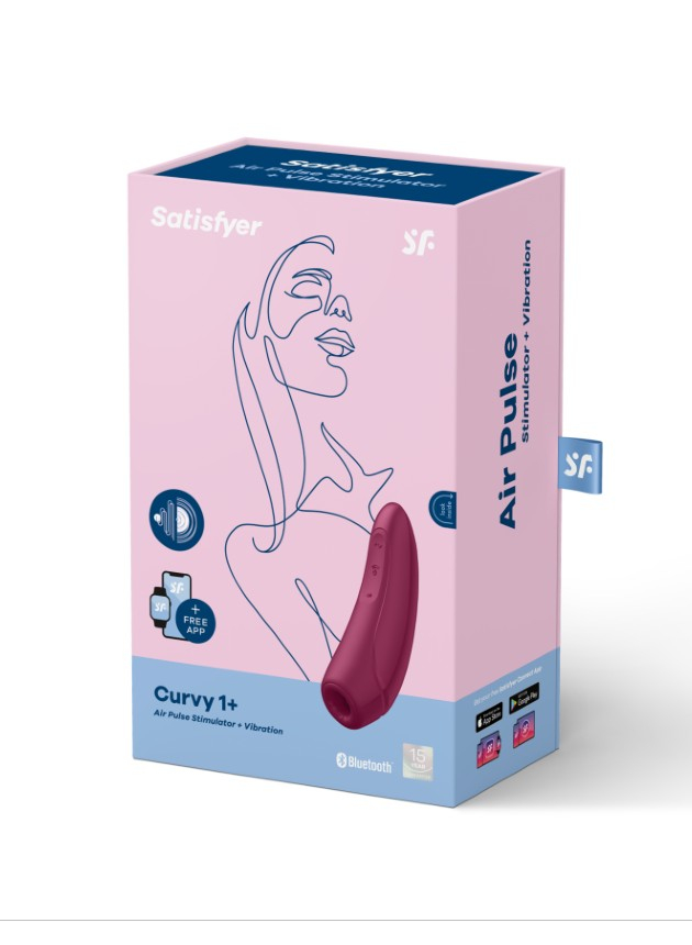 Satisfyer Curvy 1+ Red App-controlled Clitoral Stimulator