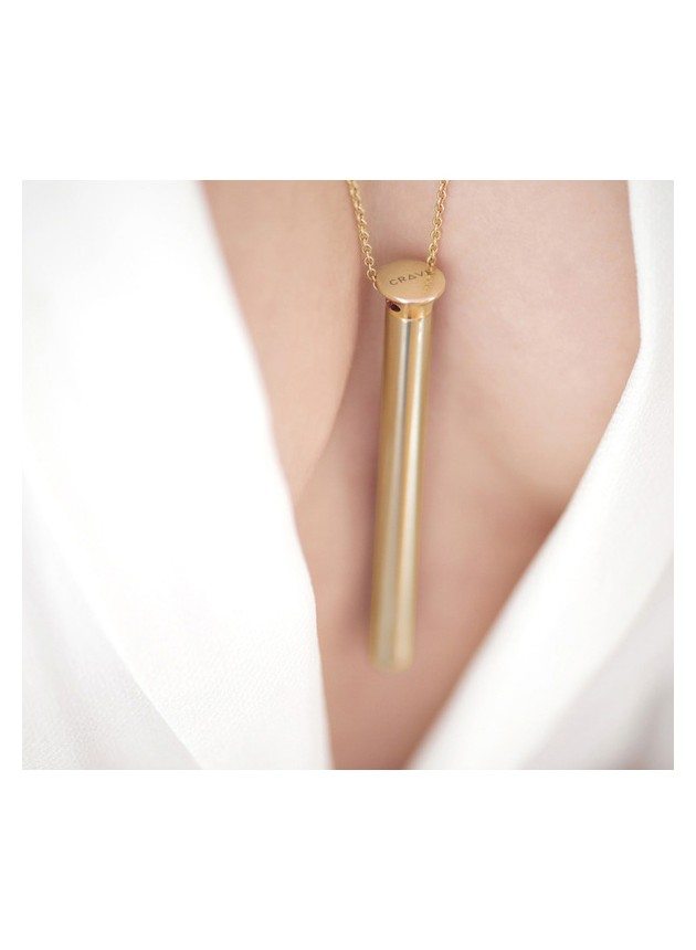 Crave - Vesper Vibrator Necklace - Gold