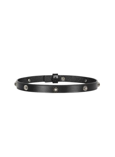 Obei Real Leather Collar Black