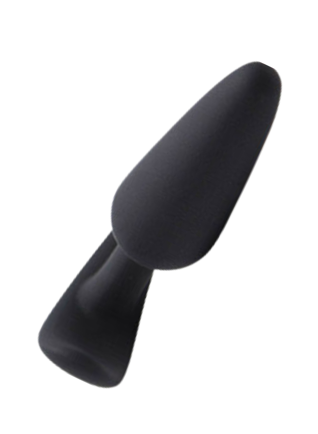 NOTI Noir Medium Butt Plug with Curved base 9.8 cm